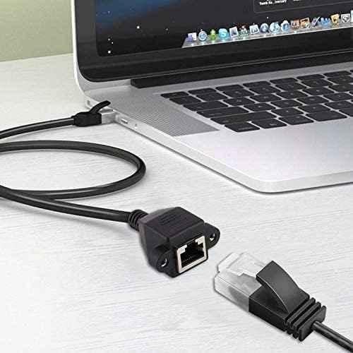 Mak World 1.5m Black Rj45male to Female Panel mount LAN Cable Adapter - view 2