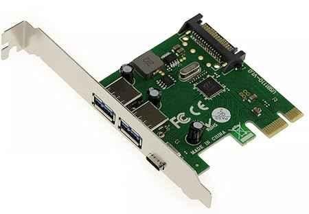 Mak World PCI-E Express 2 USB 3.0 & 1 Type-C USB 3.1 Card - view 1