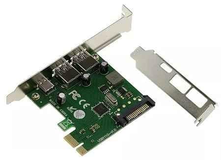 Mak World PCI-E Express 2 USB 3.0 & 1 Type-C USB 3.1 Card - view 3