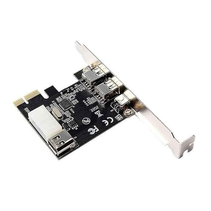 Mak World 400 PCI Express 6 & 4 pin with VIA chipset Firewire Controller Expansion Card - view 1