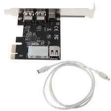 Mak World 400 PCI Express 6 & 4 pin with VIA chipset Firewire Controller Expansion Card - view 2