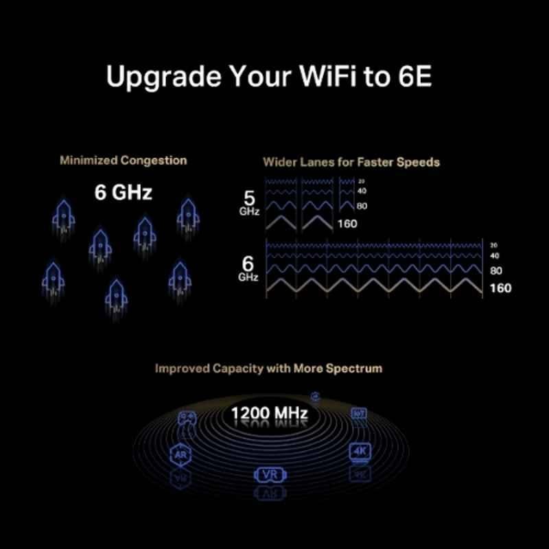 Mercusys AXE5400 2402Mbps WiFi 6E Bluetooth 5.2 PCIe Adapter, MA86XE - view 1