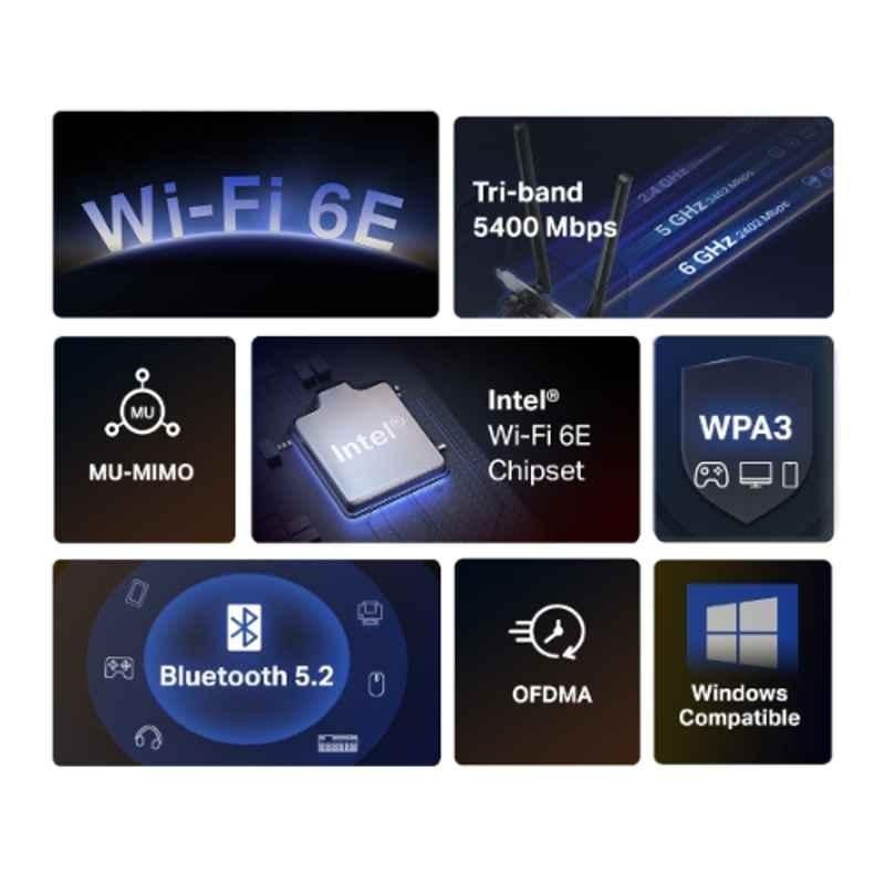 Mercusys AXE5400 2402Mbps WiFi 6E Bluetooth 5.2 PCIe Adapter, MA86XE - view 2