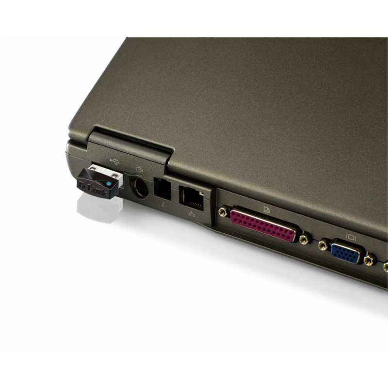 D-Link DWA-121 Black Wireless Network 150 Pico USB Adapter - view 1
