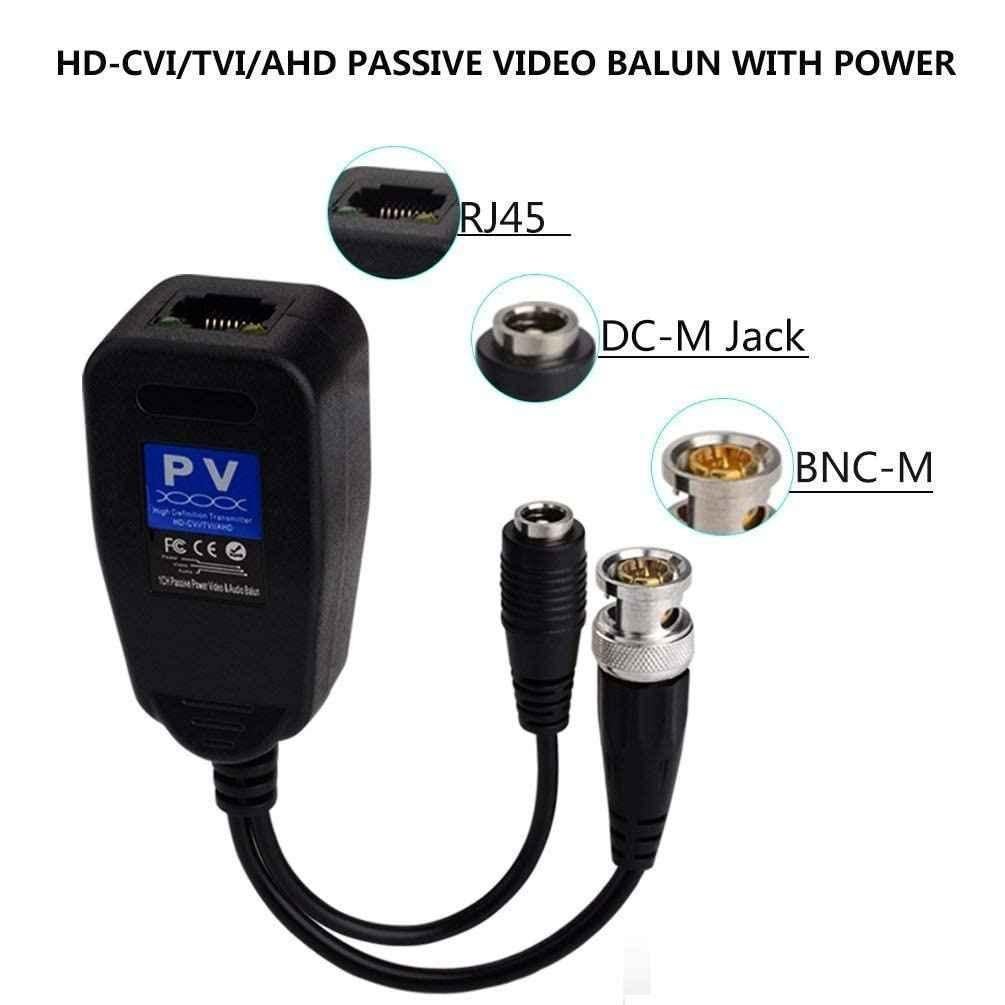 Mak World DC to RJ45 Network PV Passive Video Balun BNC Transceiver Adapter for Full HD CCTV DVR Security Surveillance Camera System - view 1