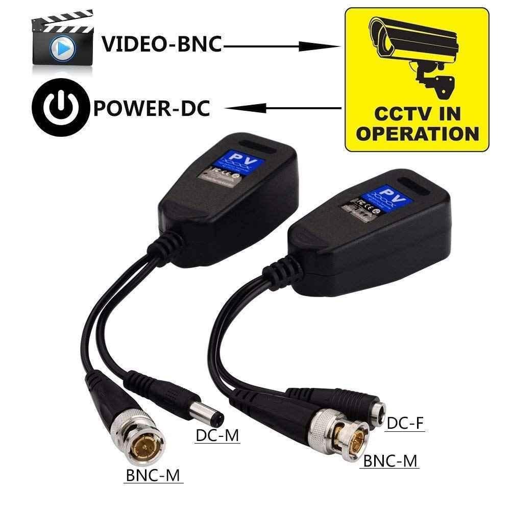 Mak World DC to RJ45 Network PV Passive Video Balun BNC Transceiver Adapter for Full HD CCTV DVR Security Surveillance Camera System - view 4