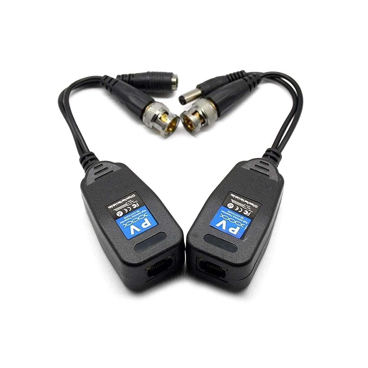 Mak World DC to RJ45 Network PV Passive Video Balun BNC Transceiver Adapter for Full HD CCTV DVR Security Surveillance Camera System - view 5