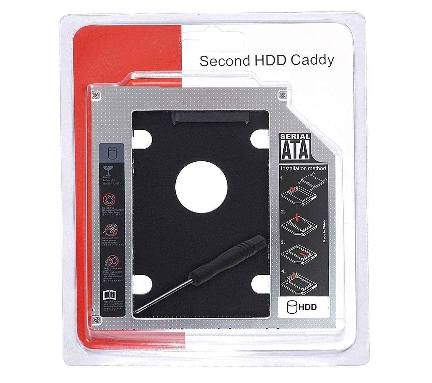 Mak World Universal 12.7mm SATA to SATA 2nd SSD HDD Hard Drive Caddy Adapter for SSD & HDD - view 4