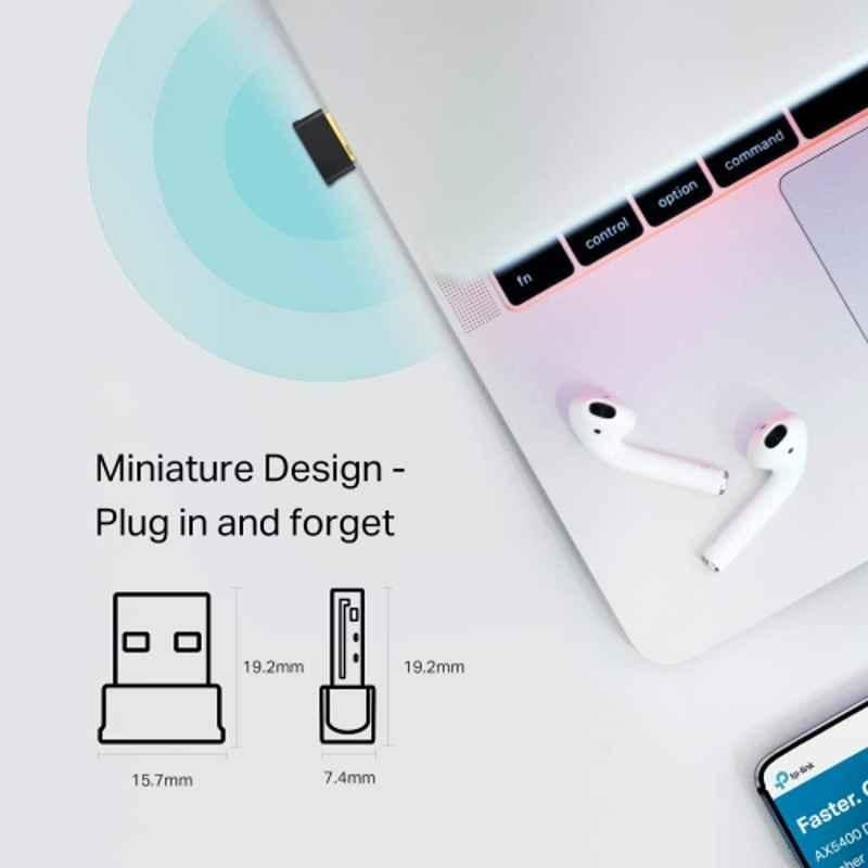 TP-Link AC600 433Mbps Dual Band Wi-Fi Bluetooth 4.2 USB Adapter, Archer T2UB Nano - view 3