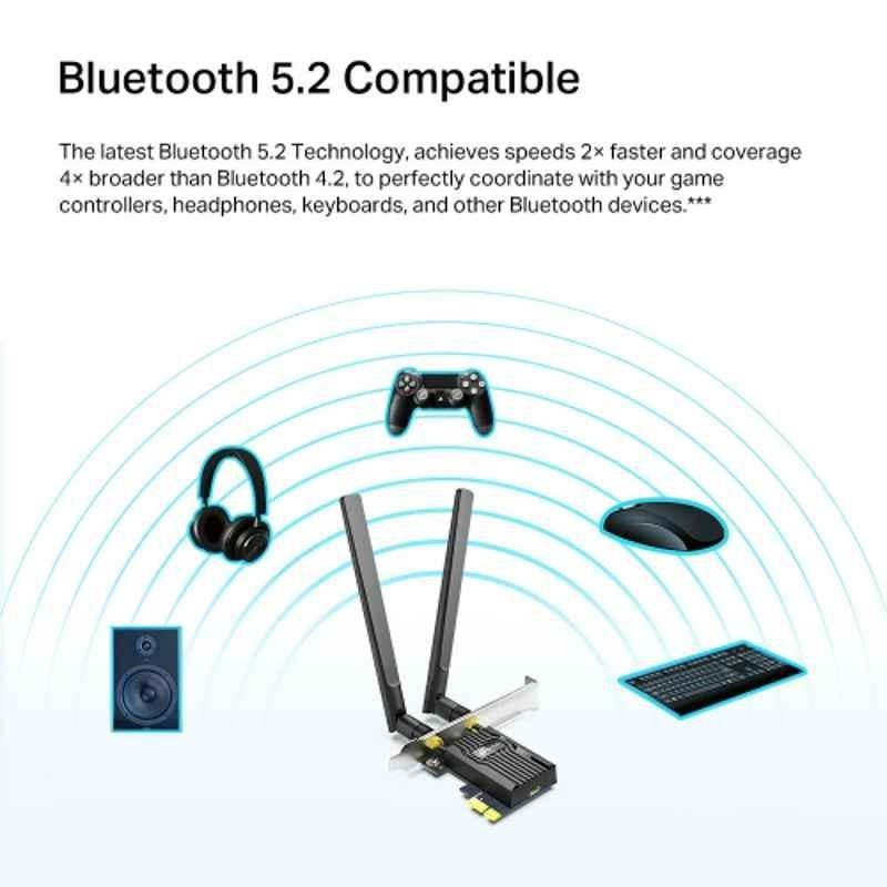 TP Link Archer TX20E Wi-Fi 6 Bluetooth 5.2 PCIe Adapter, AX1800 - view 2