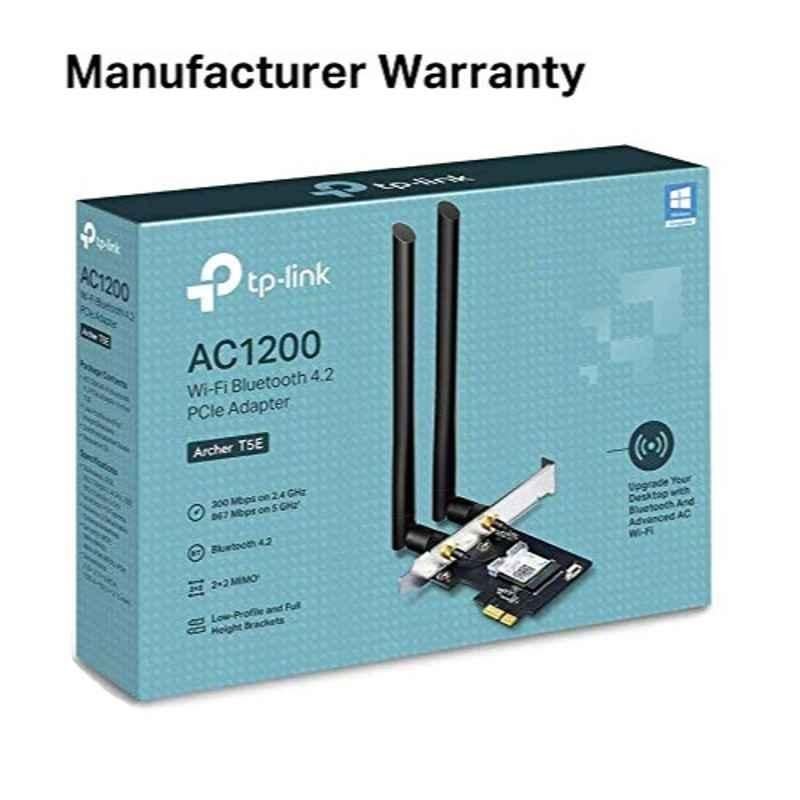 TP-Link AC1200 Wi-Fi Bluetooth 4.2 PCI Express Adapter with Two Antennas, T5E - view 1