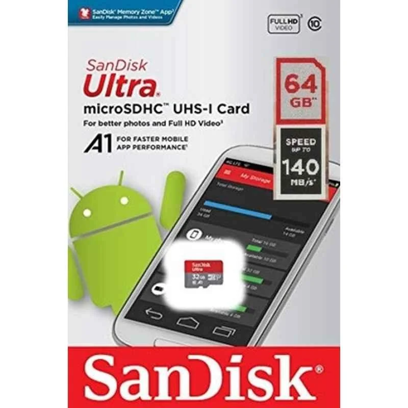 SanDisk Ultra 64GB SDXC Class 10 Memory Card, SDSQUAB-064G-GN6MN - view 3