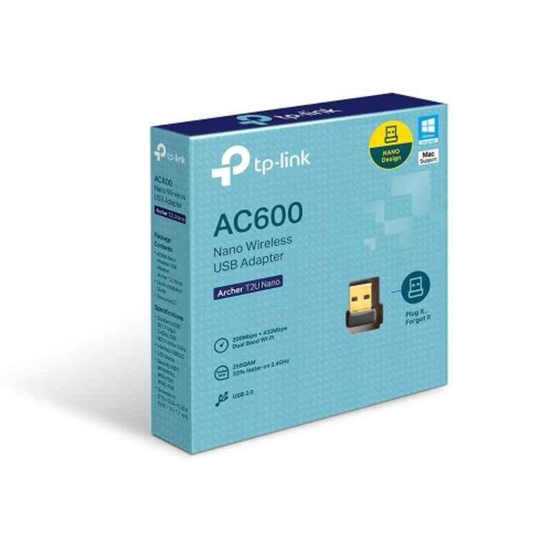 TP-Link AC600 433Mbps USB Wi-Fi Dual Band Wireless Network Adapter for PC Desktop & Laptop, Archer T600U Nano - view 1