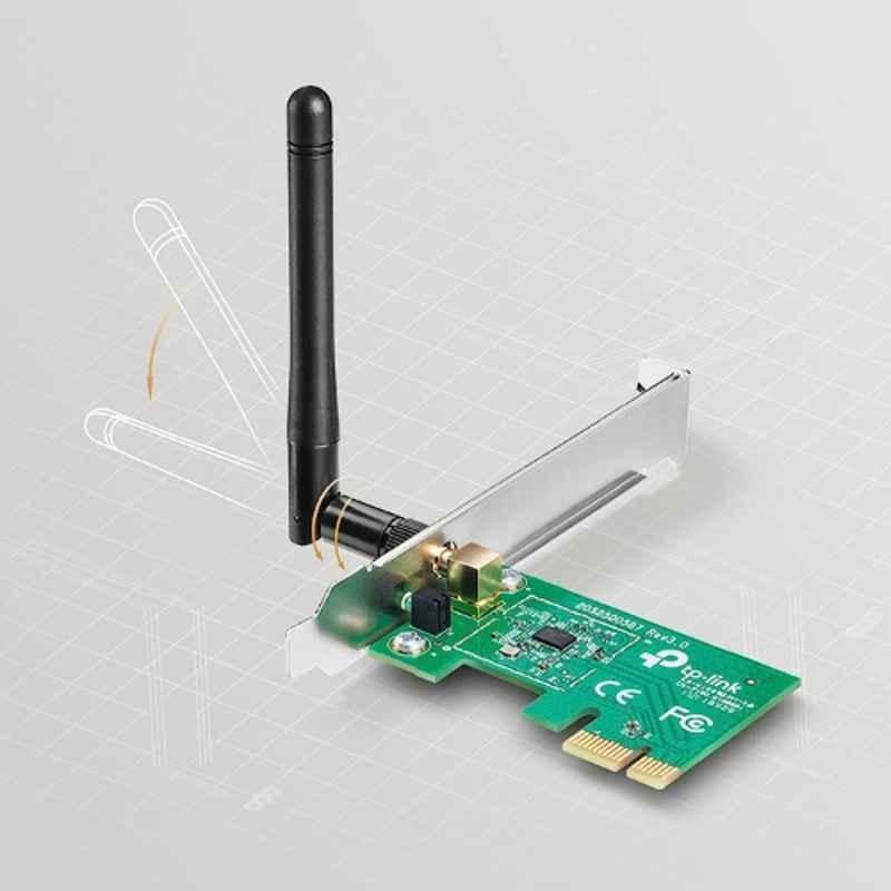 TP-Link 150Mbps Wireless N PCI Express Adapter with Detachable Omni Directional Antenna, TL-WN781ND - view 1