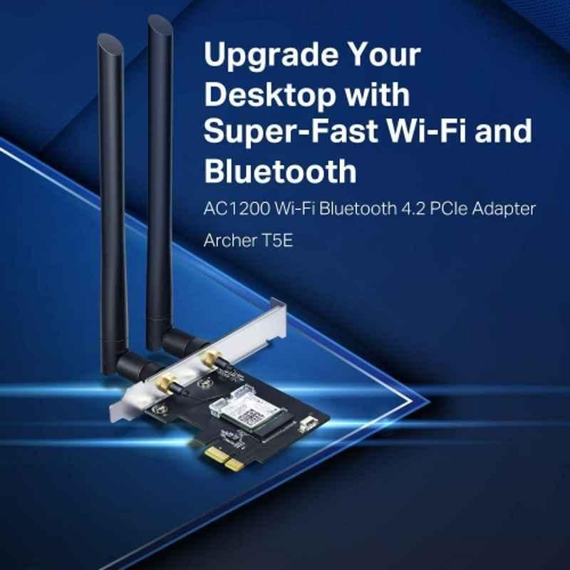 TP-Link AC1200 Wi-Fi Bluetooth 4.2 PCI Express Adapter with Two Antennas, Archer T5E - view 3