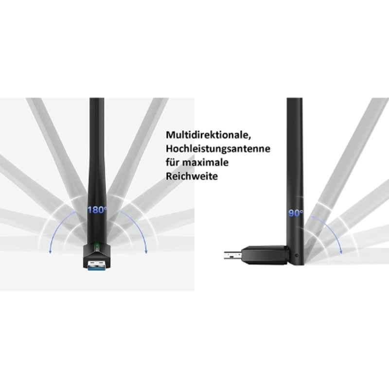 TP-Link AC1300 Archer T3U Plus High Gain USB 3.0 Wi-Fi Adapter, T3U PLUS - view 1