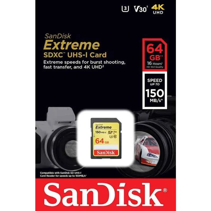 Sandisk 64GB MicroSDXC Memory Card, SDSDXV6-064G-GNCIN - view 2