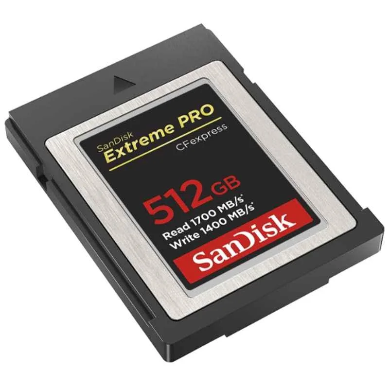 SanDisk Extreme Pro Cfexpress 512GB Black Type B Compact Flash Memory Card, SDCFE-512G-GN4NN - view 2