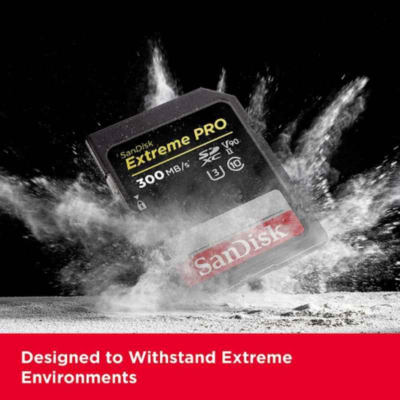SanDisk Extreme PRO 64GB Black SDXC UHS-II Camera Card, SDSDXDK-064G-GN4IN - view 2
