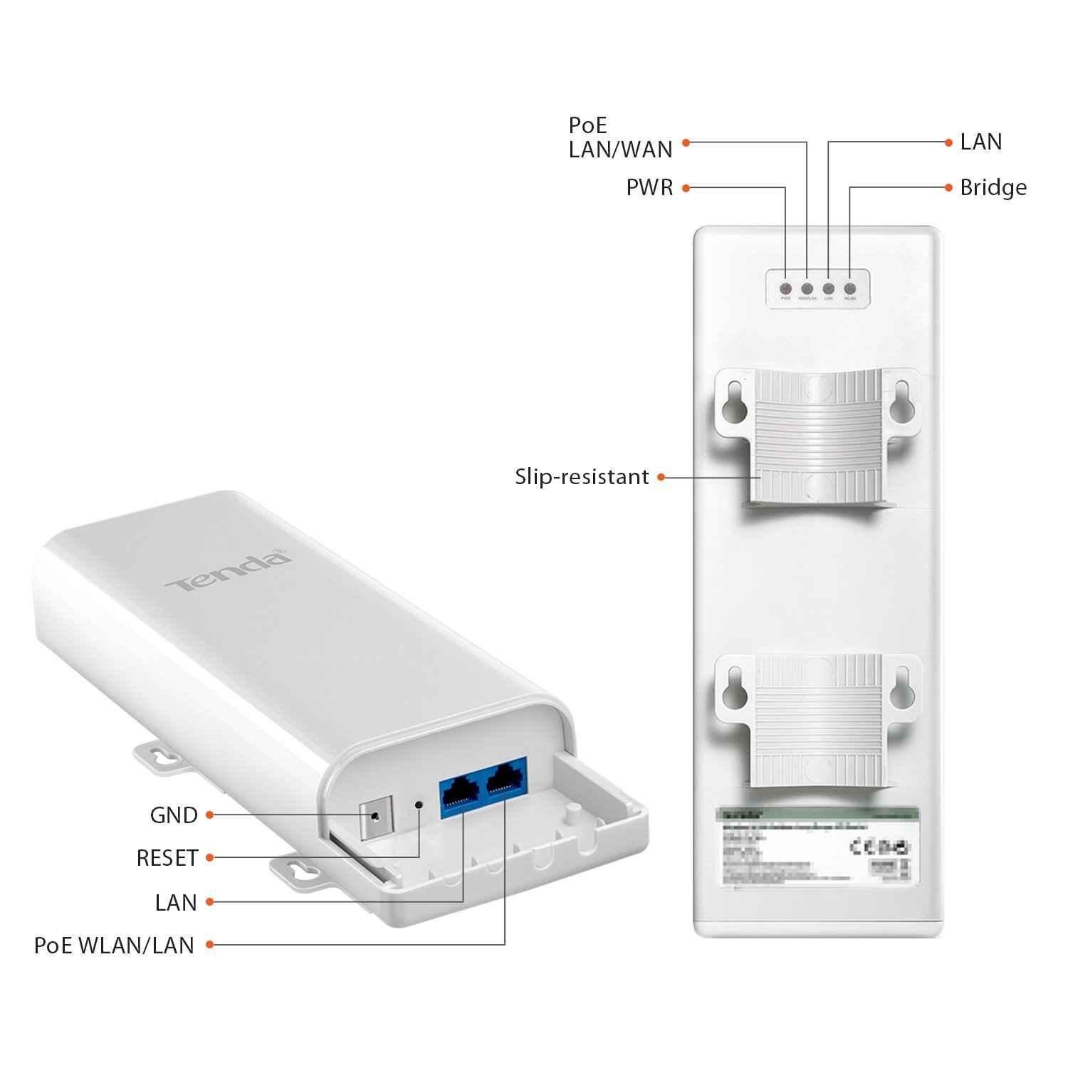 Tenda O3 N150 2.4GHz 12dBi Outdoor Point to Point Wireless Bridge CPE - view 3