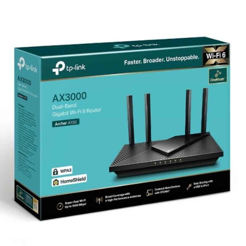 TP-Link Archer AX55 Dual Band Gigabit Wi-Fi 6 Router, AX3000 - view 1