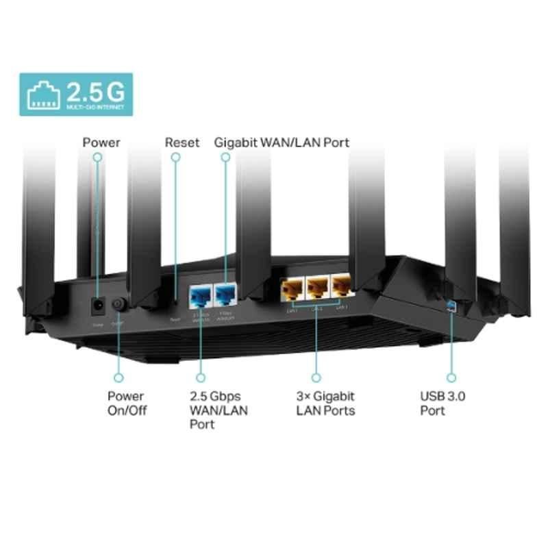 TP-Link Archer AX80 6000Mbps 8-Stream Wi-Fi 6 Black Wireless Router, AX6000 - view 2