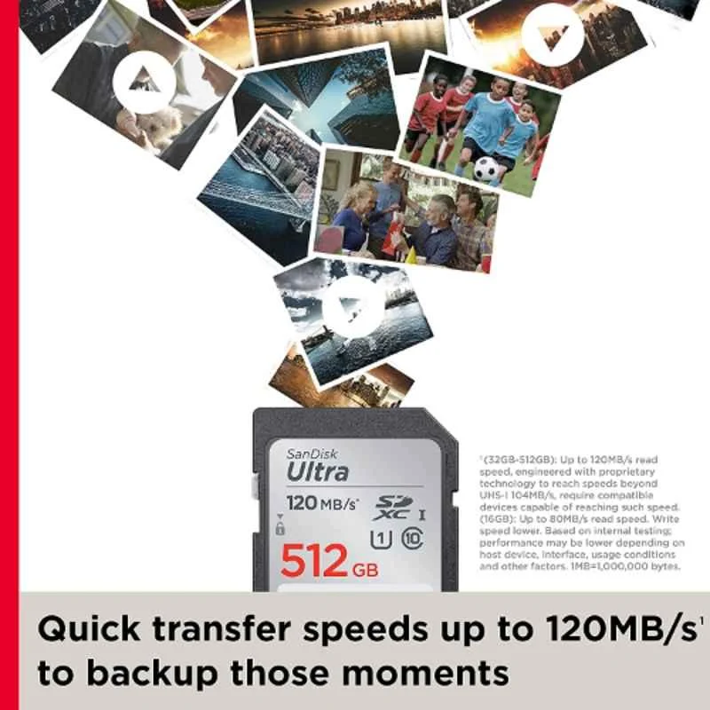 SanDisk Ultra 64GB Metallic Silver SDXC UHS-I Camera Card, SDSDUN4-064G-GN6IN - view 3