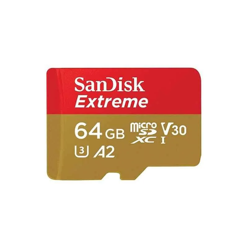 Sandisk 64GB Red & Yellow MicroSDXC Memory Card, SDSQXA2-064G-GN6MN - view 1