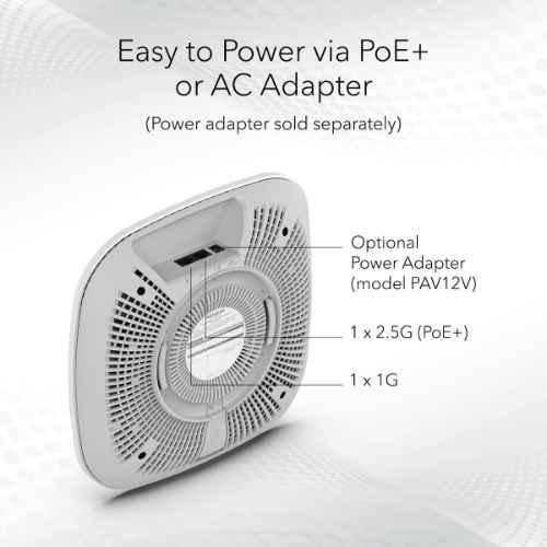 Netgear AX5400 5.4Gbps Dual-Band PoE Multi-Gig Insight Managed WiFi 6 Access Point, WAX 625 - view 1