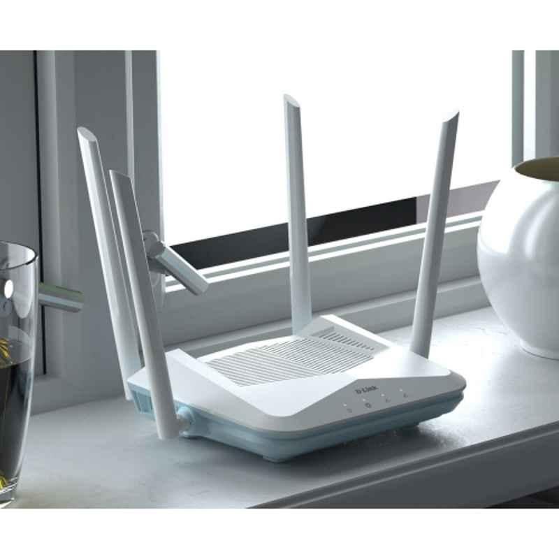 D-Link R15 AX1500 White Wi-Fi 6 AI Router - view 1