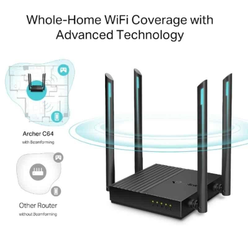 TP-Link Archer C64 Dual Band Gigabit MU-MIMO Wi-Fi Router, AC1200 - view 2