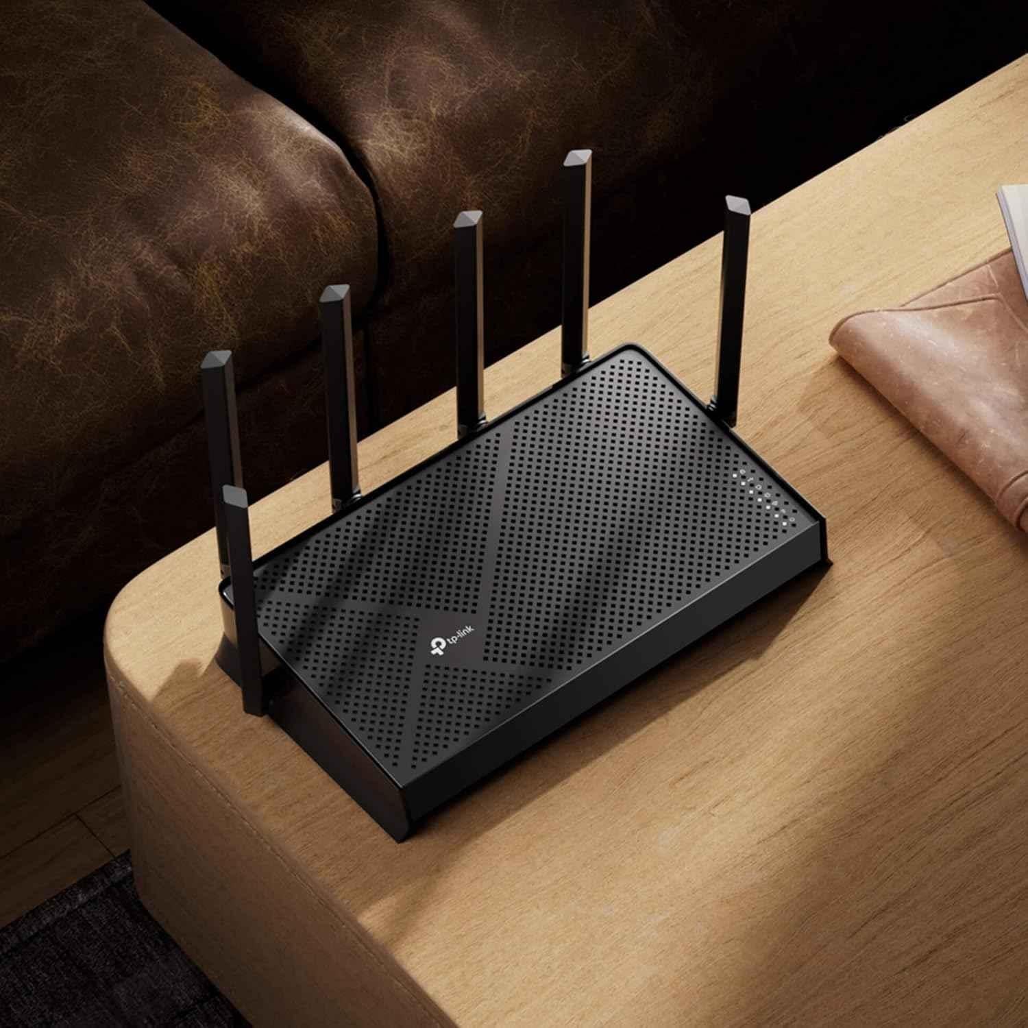 TP-Link Archer BE400 6.5Gbps Black Wi-Fi 7 Router with Alexa & Google Assistant, BE6500 - view 3
