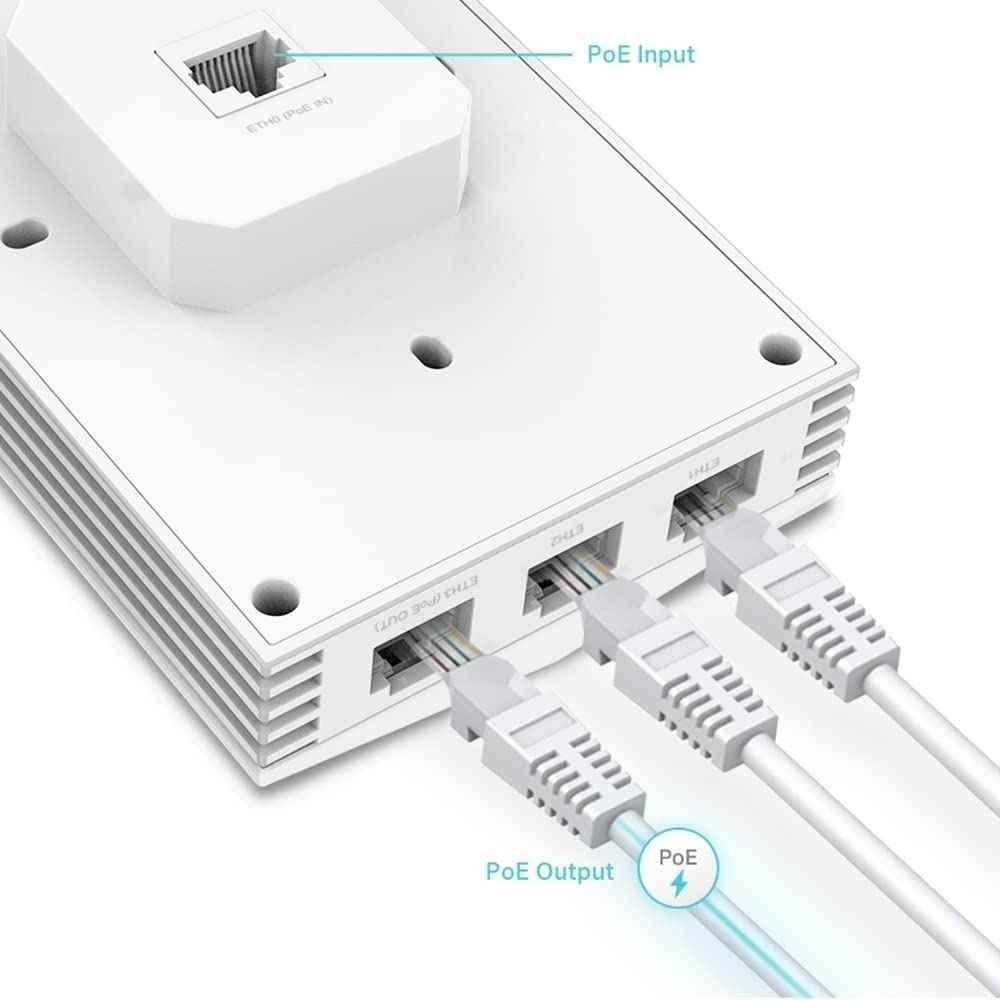 TP-Link EAP655-Wall 3000 Mbps 5GHz White Wi-Fi 6 Wireless Gigabit Access Point with Remote & App Control, AX3000 - view 2