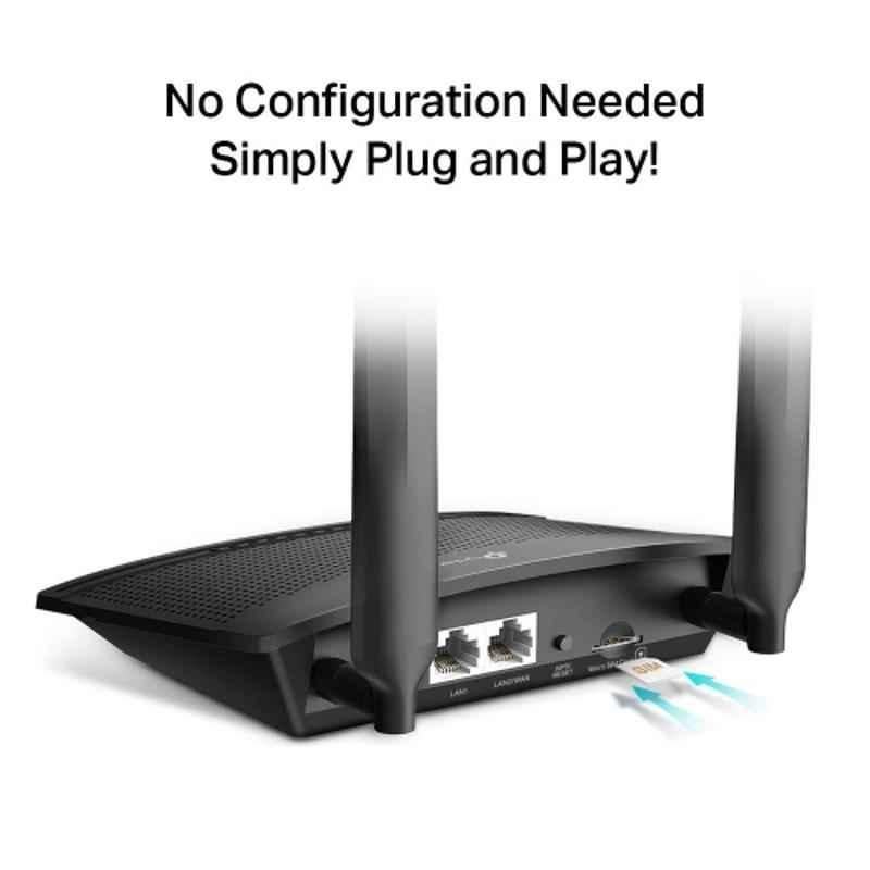 TP-Link 300 Mbps Wireless N 4G LTE Wi-Fi Router, MR100 - view 2