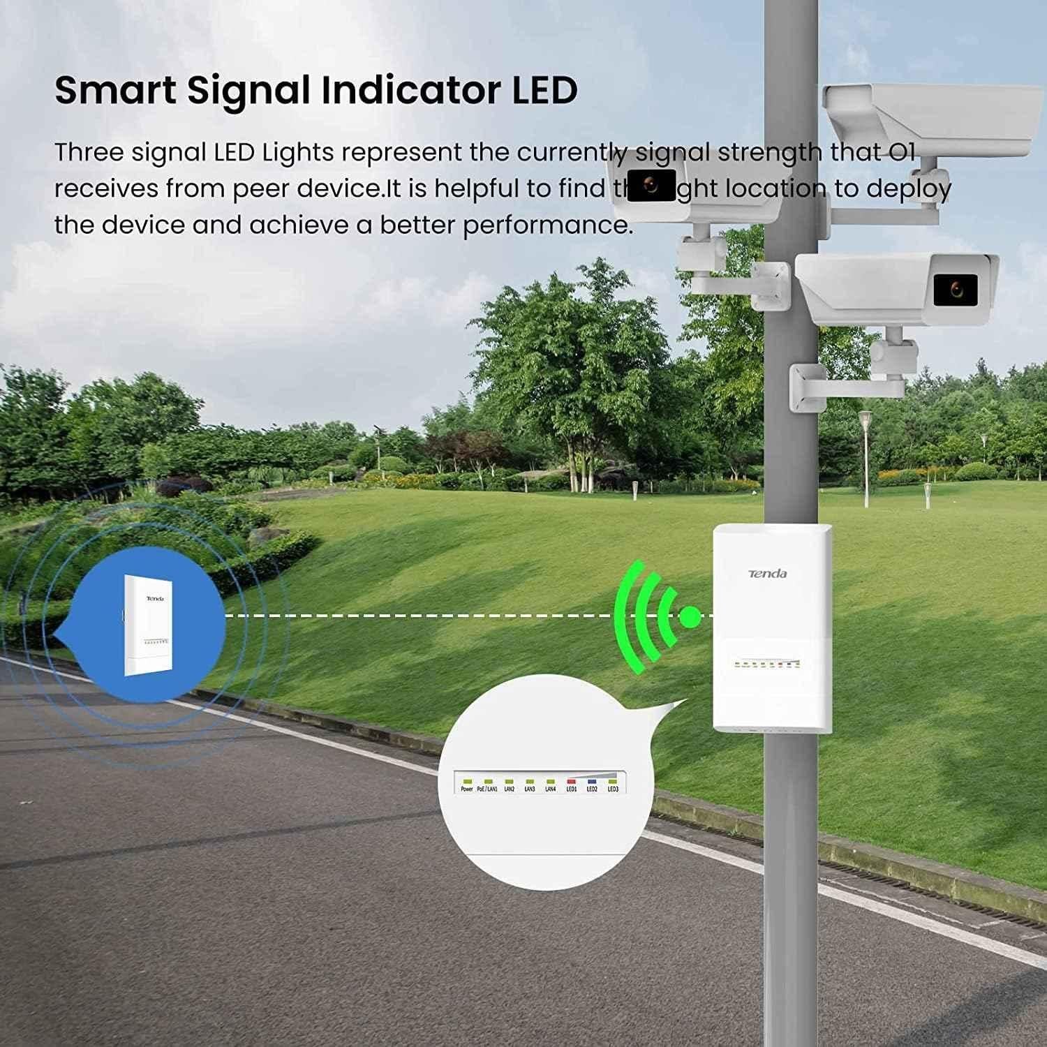 Tenda OS3 867Mbps 5GHz 12dBi 11AC Outdoor Point to Point Wireless Bridge CPE - view 2