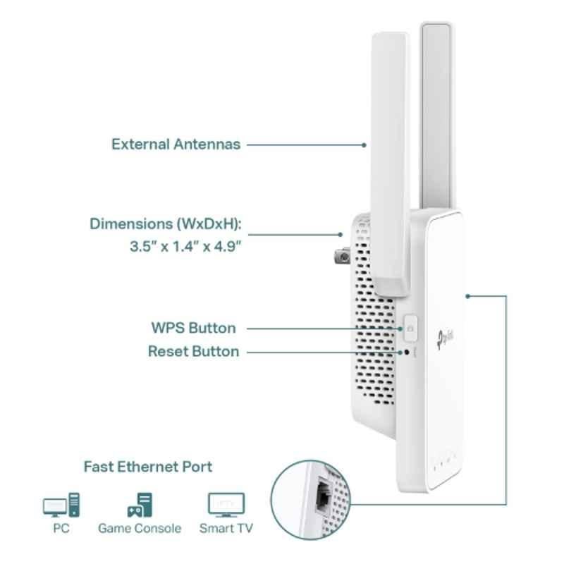 TP-Link AC1200 1200Mbps Dual Band WiFi Booster with External Antennas, RE315 - view 2
