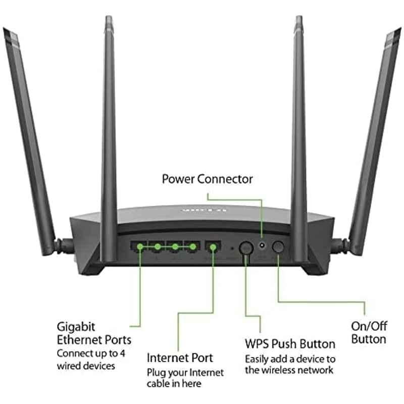D-Link DIR-1950 AC1900 MU-MIMO Wi-Fi Gigabit Router - view 1