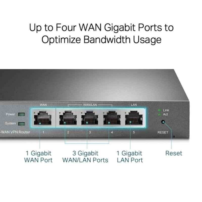 TP-Link TL-R605 SafeStream Gigabit Multi-WAN VPN Router - view 1