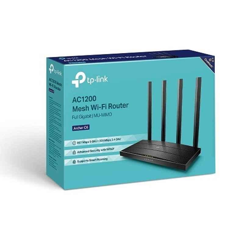 TP-Link Archer C6 867Mbps Wireless MU-MIMO Gigabit Router, AC1200 - view 1