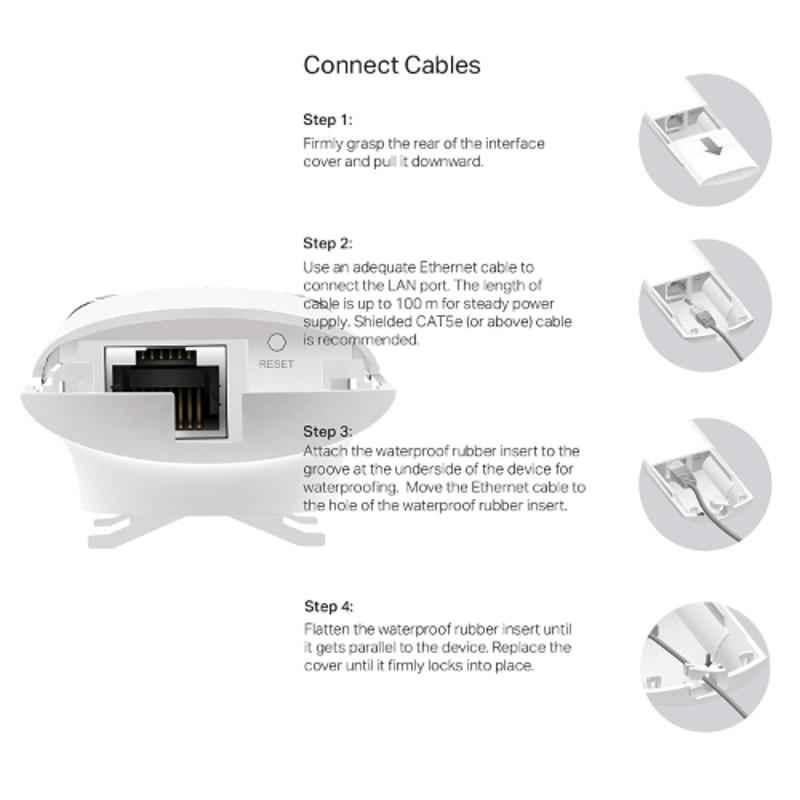 TP-Link Outdoor 300 Mbps Wireless N Outdoor Access Point Router, EAP110 - view 2