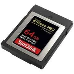 SanDisk Extreme Pro Cfexpress 64GB Black Type B Compact Flash Memory Card, SDCFE-064G-GN4NN - view 1