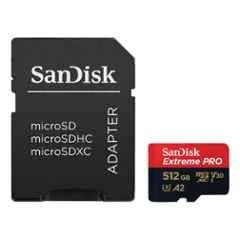 SanDisk Extreme Pro 512GB SDXC Camera Card for 4K Video on Smartphones, Action Cams & Drones, ‎SDSQXCD-512G-GN6MA - view 2