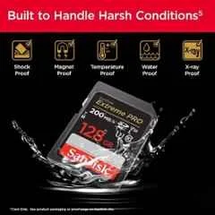 SanDisk Extreme Pro 128GB SDXC Class 10 Camera Memory Card, SDSDXXD-128G-GN4IN - view 2