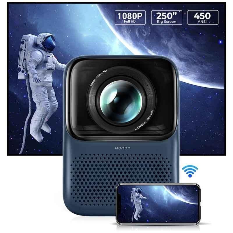 WANBO T2 Max 450 ANSI Lumens Portable Android Projector, Native 1080p FHD, 4K HDR, Wi-Fi + Bluetooth, Closed Engine, Preload Apps, 2 Built-in Speakers - view 3