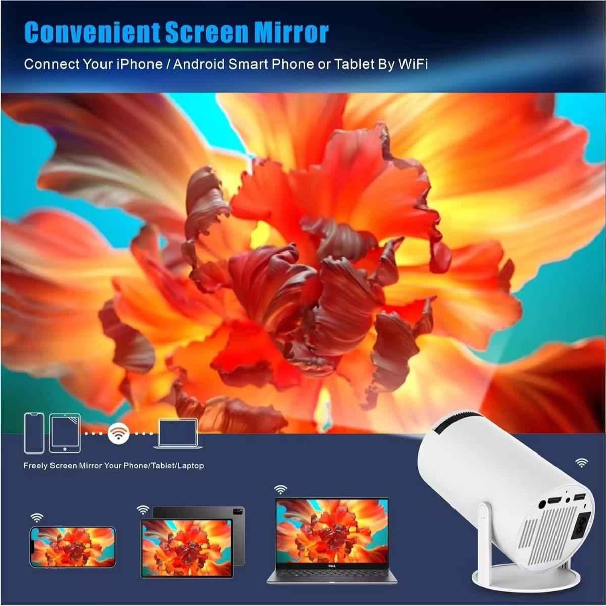 OneXsale Android 11 2500lm Smart Projector with 4K Support - view 1