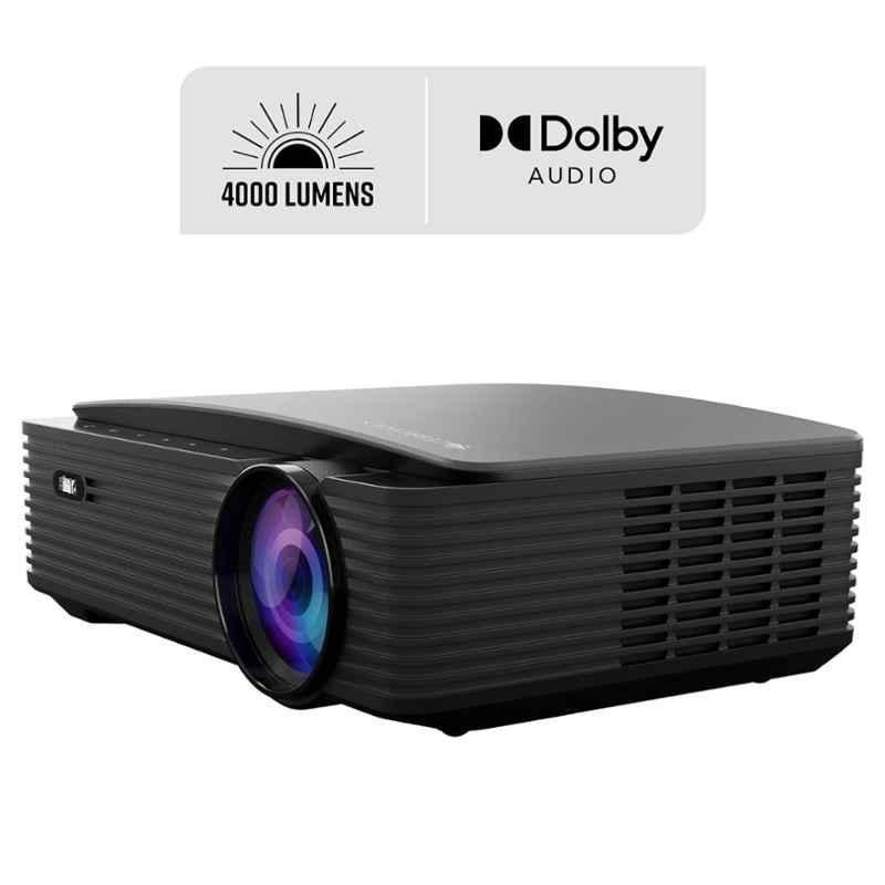 ZEBRONICS PIXAPLAY 16 4000lm WiFI Bluetooth LED Projector FHD 1080p Native 4K Support|Android Support|200" Screen|WiFi, BT, USB, HDMI|1 Year Warranty - view 3