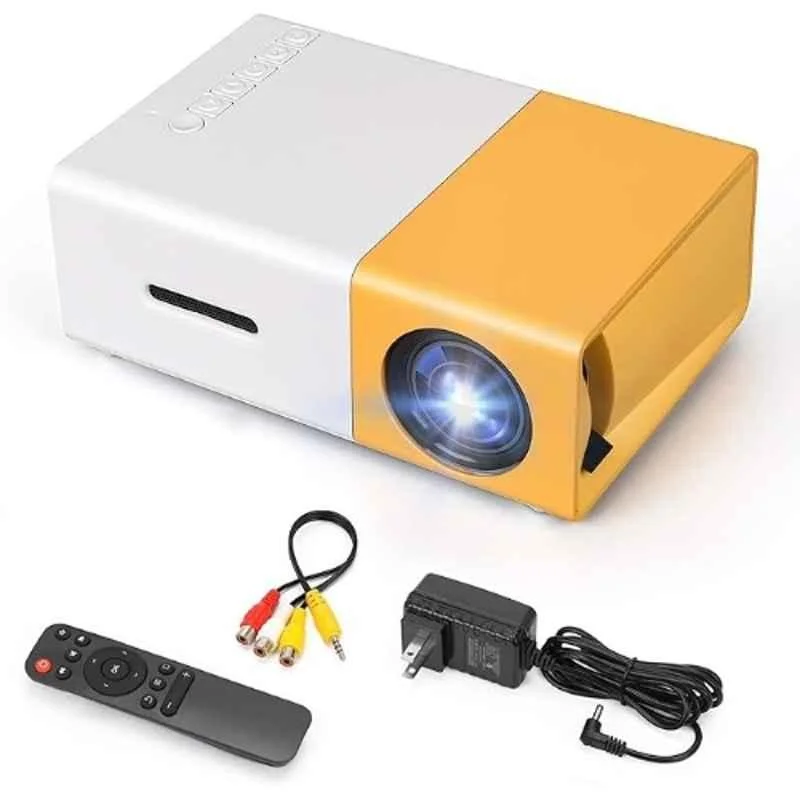 NReal Nova Go 4200 Lumens Mini Portable Projector, FHD 1080 Support, Dual Power Inputs, Power-Bank Compatible, USB, HDMI, Built-in Speakers, Remote - view 1