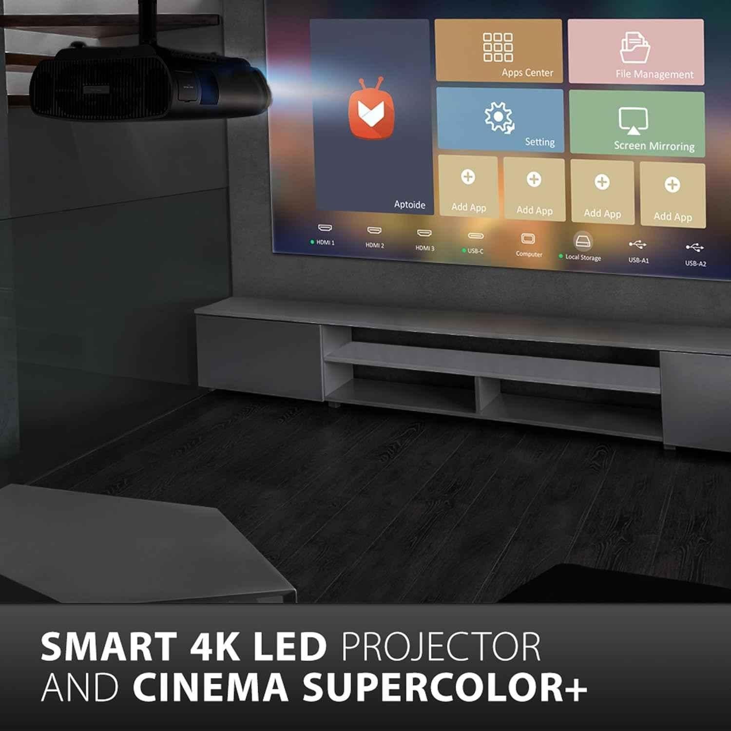 ViewSonic X100-4K 159W 3840x2160p 2900lm Smart Projector with 4K Support - view 4