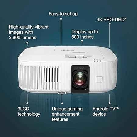 Epson EH-TW6250 2800 ANSI Lumens Smart Laser Projector, 4K Pro Ultra HD, Android TV, 4K Streaming, Gaming mode with 20ms latency, Built-in Speakers - view 4