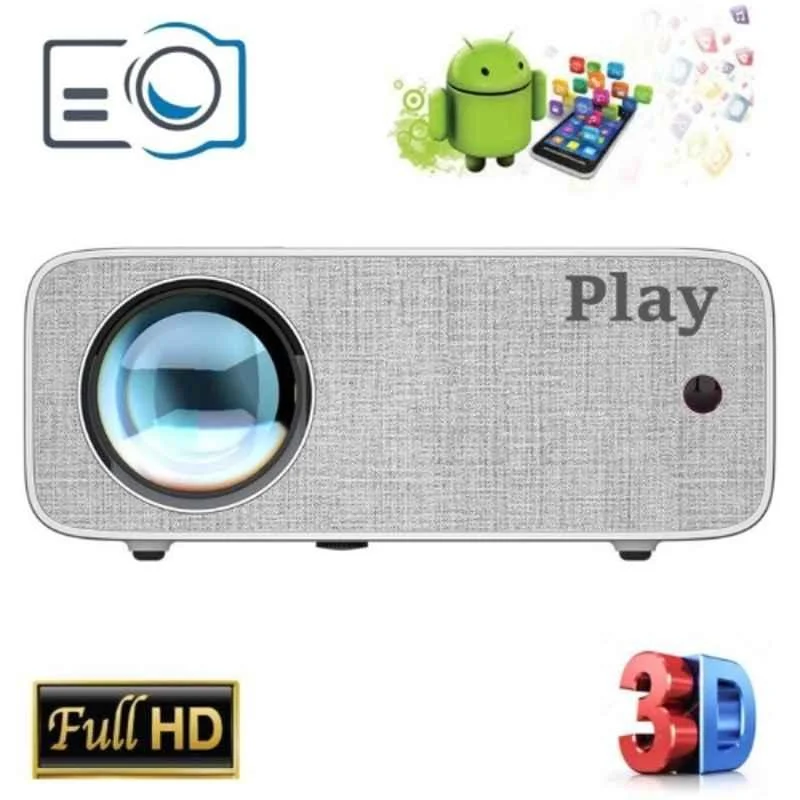 PLAY MP10 White 1280x800 Native Resolution 5500lm Android LED Professional Home Theatre Wireless Portable Projector - view 3